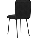 vidaXL Jedilni stoli 4 kosi črn žamet | Shoptok.si