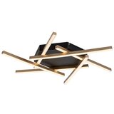 Rabalux plafonjera Severine, LED, 40W, 3000K, 60x60cm, Zlatno-crna Cene
