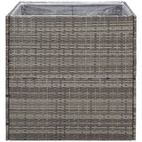  Vrtna sadilica siva 80 x 80 x 80 cm od poliratana | Eponuda.com