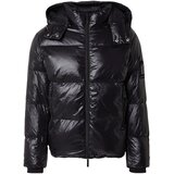 Armani Exchange Zimska jakna črna / bela | Shoptok.si