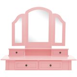  Toaletni stolić sa stolcem rozi 100x40x146 cm drvo paulovnije | Eponuda.com