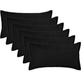 Presvlaka za jastuk 6 pcs HOUTEN Crna 40 x 80 cm Boucl&amp;eacute; Slike