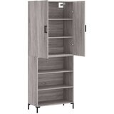 vidaXL Visoka komoda siva sonome 69 5x34x180 cm od konstruiranog drva | shoptok.hr