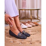Resti Black women's quilted moccasins with gold embellishment Wetifa | ePonuda.com