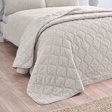 Catherine Lansfield Pregrinjalo v naravni barvi 220x220 cm Crinkle Seersucker &amp;ndash; Slike