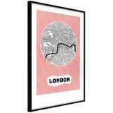  Poster - City map: London (Pink) 20x30 Cijene