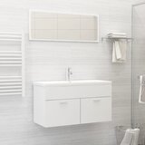 Maison Chic Komplet kopalniškega pohištva - Kopalniški sestavi bele barve iverna plošča, (21787948) | Shoptok.si