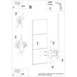  Stenska svetilka LAHTI M črna 4000K, (21347301) | Shoptok.si