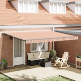 vidaXL Skrovita tenda Morska plava 450x300 cm Aluminij i Tkanina | shoptok.hr