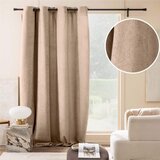 Douceur d intérieur Svjetlo smeđa zavjesa od boucle tkanine 140x260 cm Winona – | shoptok.hr