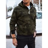 DStreet Bluza męska moro z kapturem zielona | shoptok.hr