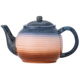 Bloomingville Plavi/narančasti keramički čajnik s cjedilom 890 ml Tatum – | shoptok.hr