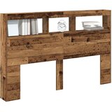 Ormarić za uzglavlje s LED svjetlima staro drvo 160x17x102 cm | shoptok.hr