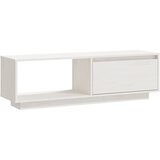 TV ormarić bijeli 110 x 30 x 33,5 cm od masivne borovine | shoptok.hr