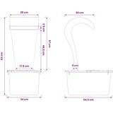  Vrtni vodopad Nehrđajući čelik 304 54,5 x 34 x 83 cm Srebrna | shoptok.hr