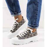 D/CEO Blue and beige Waters sneakers