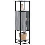 Furnova Visoka omara siva sonoma 35,5x35x139 cm inž. les in kovina, (21954795) Cene