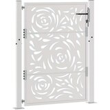 vidaXL Vrtna vrata 105x130 cm otporni čelični plameni dizajn | shoptok.hr