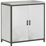 vidaXL Kuhinjski set za shranjevanje 2 pcs Srebrna 150 x 50 x 92 cm | Shoptok.si