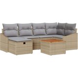  set za vrt s 7 delki z blazinami bež poli ratan, (22093274) | Shoptok.si