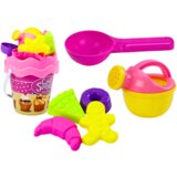  Set kantica za pijesak, Kalupi, kante za zalijevanje Sweets 8 kom - rozi | shoptok.hr
