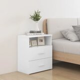 vidaXL Nočna omarica 2 kosa bela 50x32x60 cm Cene