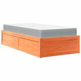 Krevet s madracem voštano smeđi 90x190 cm od masivne borovine | Eponuda.ba