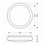 Lesnina XXXL STROPNA LED-SVETILKA Jasper 12 W 780 lm 4000 K 230 V | Shoptok.si