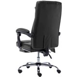  Masažni pisarniški stol črn umetno usnje, (20669355) | Shoptok.si