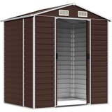  Vrtno spremište smeđe 191 x 130 x 198 cm od pocinčanog čelika | Eponuda.com
