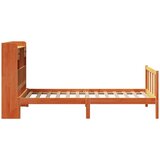  Knjižna postelja brez vzmetnice vošč. rjava 75x190 cm borovina, (21653696) | Shoptok.si