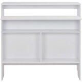  Barski stol s 2 stolne ploče bijeli 130 x 40 x 120 cm | shoptok.hr
