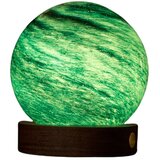 Gingko LED namizna svetilka v temni naravni barvi s steklenim senčilom (višina 9 cm) Stellar Ocean – | Shoptok.si