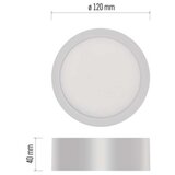  LED svetilo nadometno NEXXO, okroglo, belo, 7,6W, nastavljiva CCT | Shoptok.si