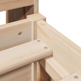 vidaXL Krevet s regalom za knjige bez madraca 135x190 cm od borovine | shoptok.hr