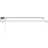 Ručna Ročna zložljiva senčnica z LED lučmi Antracit 3,5 x 2 m, (5000204818) | Shoptok.si