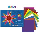  PAPIR ORIGAMI 20X20 CM 40G PK250 HEYDA 20-48755 21 PROZIRNI SORTIRANO | Shoptok.si