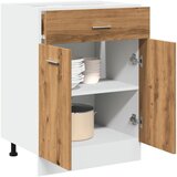vidaXL Spodnja omarica s predalom artisan hrast 60x46x81,5 cm inž. les Cene