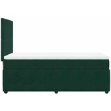Box spring krevet s madracem tamnozeleni 90x190 cm baršunasti | shoptok.hr