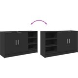 Ormarić za umivaonik crni 90 x 29 x 55 cm konstruirano drvo | shoptok.hr