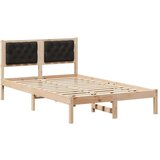  Konstrukcija postelje z vzglavjem Črna 135 x 190 cm blago, (5000084271) | Shoptok.si