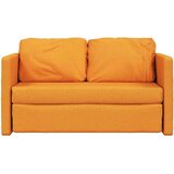 vidaXL Talni raztegljiv kavč 2 v 1 temno rumen 112x174x55 cm blago | Shoptok.si