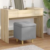  Otoman s pohranom Svijetlo siva 40 x 40 x 45 cm tkanina - Svjetlosiva 40 cm tkanina | shoptok.hr