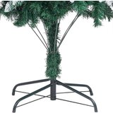 vidaXL Umestno božično drevo Zelena 210 cm PVC, jeklo in plastika | Shoptok.si