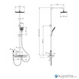  Usponski tuš gun grey Piano Inter Ceramic | Eponuda.ba
