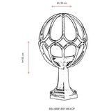 Opviq Vanjska zidna lampa BSU-68081-BSY-M8-KOP, 50 cm, IP65, E27, Crna | Eponuda.ba