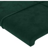 Uzglavlje tamnozeleno 160x5x118/128 cm baršunasto | shoptok.hr