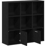  Ormar za knjige crni hrast 98x29x97,5 cm inženjerski drvo | Shoptok.si