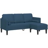  Set od 2 sofe s jastucima Plava tkanina | shoptok.hr