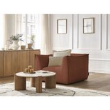 Bobochic Paris Oranžen fotelj iz rebrastega žameta Giorgia – | Shoptok.si